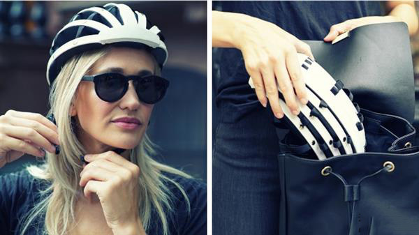 Fend： 可攜帶可折疊式3D打印自行車頭盔