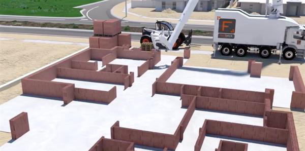 Hadrian X：澳大利亞的砌磚3D打印機器人