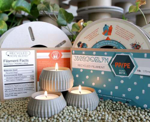 3D Brooklyn用回收的薯片袋制成3D打印線材