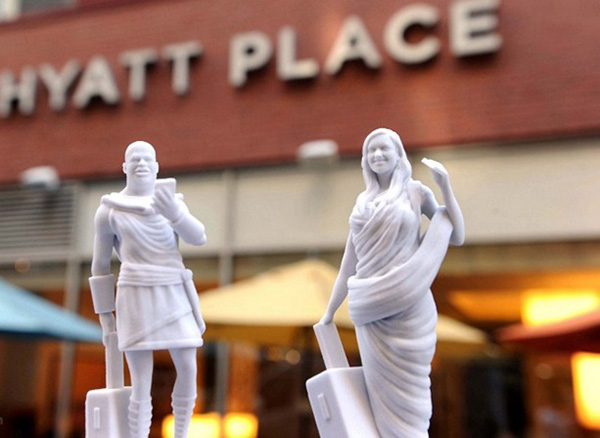 凱悅酒店為商務(wù)旅行人士推出3D打印人像雕塑