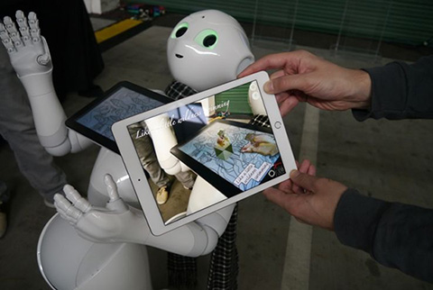 軟銀Pepper機(jī)器人新增AR功能 打造酷炫3D菜單