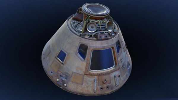 史密森學(xué)會發(fā)布阿波羅11指揮艙高精度3D模型