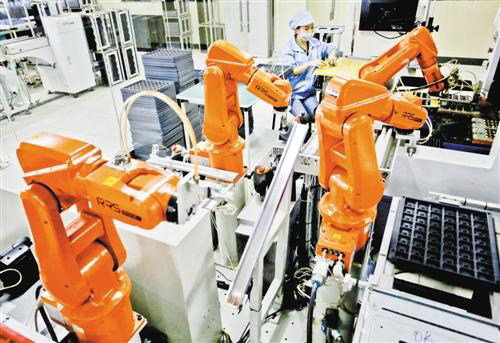 廣東推進工業(yè)機器人進集群 應用機器人將超8萬臺