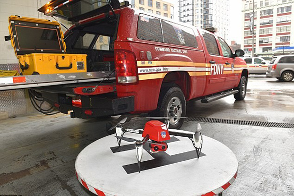 紐約市消防局首次使用無人機(jī)滅火