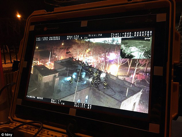 紐約市消防局首次使用無人機(jī)滅火