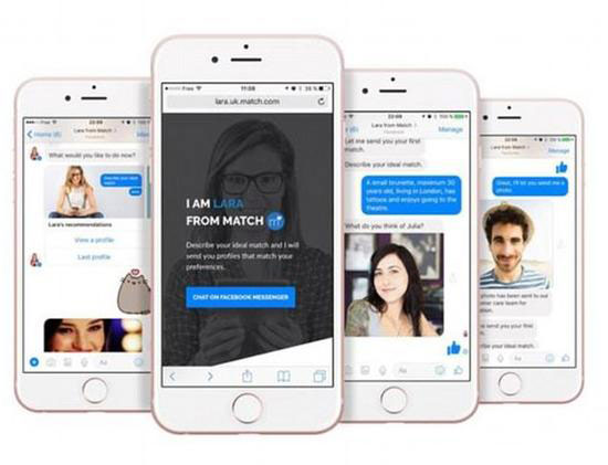 FB為單身狗設(shè)計(jì)約會(huì)機(jī)器人Lara 提供配對(duì)服務(wù)