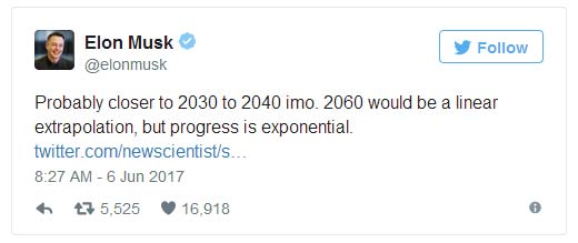 馬斯克：2030年AI就能在一切領(lǐng)域擊敗人類(lèi)